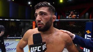 Arman Tsarukyan Octagon Interview  UFC Vegas 66