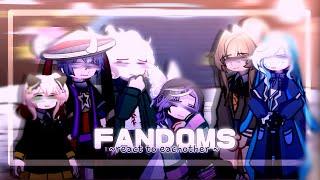 FANDOMS REACT TO EACHOTHER  introuduction  kny sdr2 ddlc spy x family genshin impact  READ DESC 