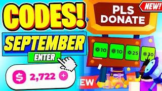 ️New️ ALL WORKING CODES For Pls Donate In September 2024 - Roblox Pls Donate Codes 2024