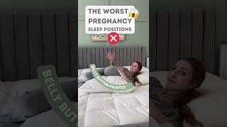 WORST  Pregnancy Sleep Positions🫢#shorts