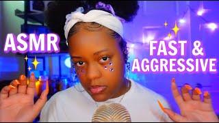 ASMR CRAZY FAST AND AGGRESSIVE TRIGGERS PART ? EXTRA CHAOTIC & FAST 