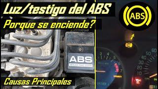 Causas por las que la luz del ABS se que encendida en el tablero