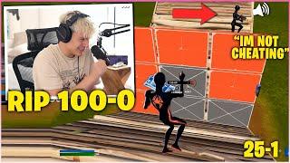 CLIX Freaks Out After UNKNOWN PLAYER RUINS 100-0 1v1 Buildfight Record Fortnite Moments