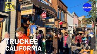 ️  Winter Season has come in Truckee ️   Lovely Town Near Lake Tahoe  California  4K