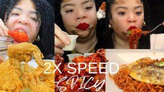 SPICY ASMR MUKBANG  eating sounds