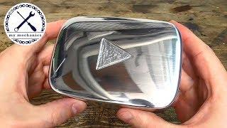 Handmade Silver Play Button - No Power Tools