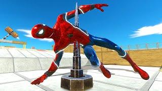 SPIDER-MAN vs Extreme Obstacle Course - Animal Revolt Battle Simulator