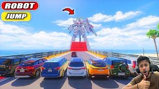 WHICH INDIAN CAR WILL JUMP ACROSS THIS MONSTER ROBOT  GTA 5