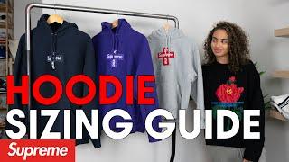 THE DEFINITIVE 2024 SUPREME HOODIE SIZING GUIDE Watch Before Buying KAWS and Box Logos XL SIZING?