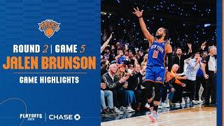 Jalen Brunson PUTS ON A SHOW in front of MSG Crowd with 44 points vs Pacers  2024 NBA Playoffs