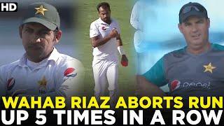 Wahab Riaz Aborts Run up Five Times in a Row  Pakistan vs Sri Lanka  Test  PCB  MA2A