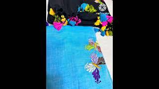 Mulmul hand stiched kantha sarees