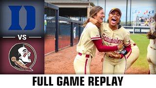 Duke vs. Florida State Full Game Replay  2023 ACC Softball Championship Game