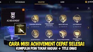 CARA CEPAT MENYELESAIKAN MISI ACHIEVEMENT FF MENDAPATKAN POIN & BUKA TITLE FREE FIRE