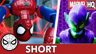 Spidey Dodges Green Goblin Lasers  Hasbro Marvel Bend and Flex Bend of the Watch  SHORT