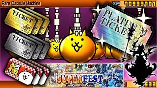 Spending EVERY TICKET on Superfest  Battle Cats