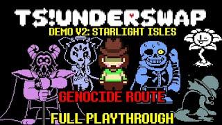 TSUNDERSWAP V2 STARLIGHT ISLES *GENOCIDE* FULL PLAYTHROUGH FAN-GAME  No Commentary  Secrets 