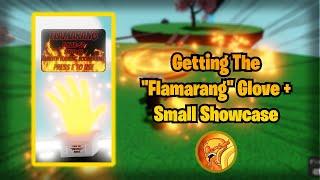 Getting The Flamarang Glove + Small Showcase  Roblox Slap Battles