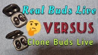 Clone Buds Live versus Real Buds Live