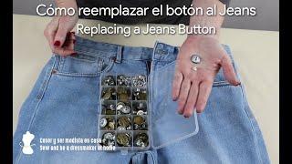 How to replace the button to jeans