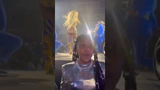 NORTH WEST WAS SPEECHLESS SEEING BLUE IVY ON STAGE WITH BEYONCE#shortsvideo #northandblue #beyoncé