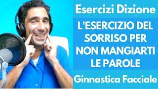 Corso Dizione Online Esercizio del Sorriso per non mangiarti le parole e migliorare larticolazione