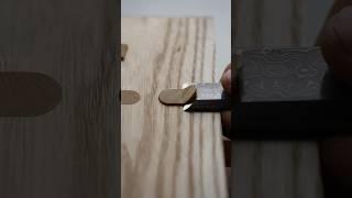 flush cutting tenons #asmr #woodworking #satisfying #handtools #joinery #asmrsounds