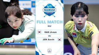 FULL MATCH HAN Ji-eun - JUN Ae-rin  LPBA R32 - Silkroad & Ansan LPBA Championship 2023