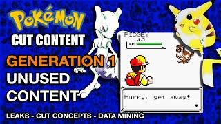 The Unused Content of Pokemon RedBlueYellow  Pokemon Cut Content