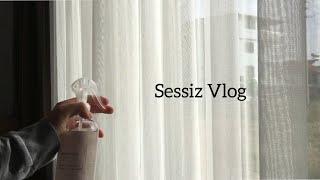 Benimle bir gün Temizlik🫧 Etamin🪡 sufle Sessiz vlog