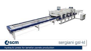 scm sergiani gsl-kl - Hydraulic press for lamellar panels production