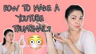 HOW TO MAKE  YOUTUBE THUMBNAIL USING PHONE ONLY Easy lang #howtomakethumbnail #youtubethumbnail
