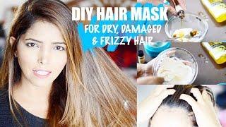 DIY AT HOME HAIR MASK FOR DRY DAMAGED & FRIZZY INDIAN HAIR  HINA ATTAR