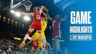 Nebraska at Michigan  Highlights  Big Ten Mens Basketball  Mar. 10 2024