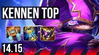 KENNEN vs CAMILLE TOP  Rank 7 Kennen 6 solo kills  EUW Challenger  14.15