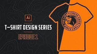 How To Make T-SHIRT DESIGNS In Illustrator Episode 1