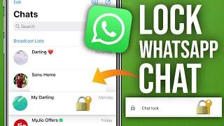 How To Lock Chat on WhatsApp in iPhone  How To Lock WhatsApp Chat in iPhone Whatsapp Chat Lock iOS