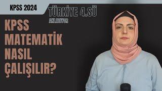 KPSS MATEMATİK NASIL ÇALIŞILIR? ÖABT Türkiye 4.sünden KPSS Matematik için Tavsiyeler...