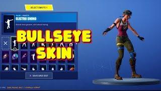 NEW BULLSEYE SKIN DOES UNRELEASED DANCES AND EMOTES IN-GAME FORTNITE