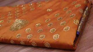 ARNG-3234 The Masturd Yellow Premium Banarasi Silk SareeWarm SilkGolden Zari