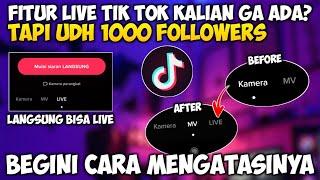 CARA MENGATASI TIDAK ADA FITUR LIVE DI TIK TOK