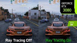 Forza Horizon 5 Ray Tracing On vs Off - GraphicsPerformance Comparison  RTX 3080 4K DLSS 2.4
