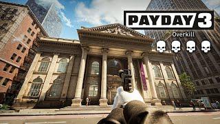 PAYDAY 3 GOLD & SHARKE - Overkill solo stealth all bag loot