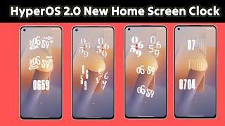 HyperOS 2.0 Home Screen Amazing Clock Style - Enable Now