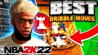 THE BEST *UPDATED* DRIBBLE MOVES ON NBA 2K22 HOW TO CURRY SLIDE + 2K20 HESITATION