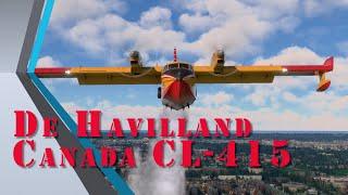 Flight in de Havilland Canada CL-415 Cold and Dark