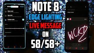 Note 8 Live Message & Edge Lighting  Working on Galaxy S8S8+