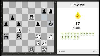 Шахматный Металлург играю в Тактический Штурм на chess.com по 5 минут