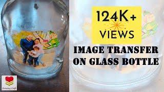 BEST DIY how to Easily Transfer a Photos onto glass with Mod Podge - Photo transfer on glass DIY