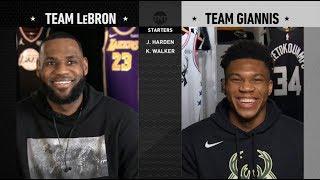 Team LeBron & Team Giannis Full Draft  2019 NBA All-Star